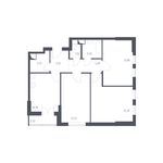 Планировка 3-комнатной квартиры, 70,5 м2