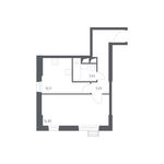 Планировка 1-комнатной квартиры, 39,69 м2