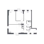 Планировка 3-комнатной квартиры, 67,12 м2