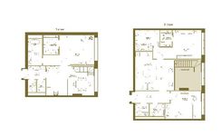 Планировка 5-комнатной квартиры, 158,6 м2