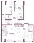 Планировка 5-комнатной квартиры, 181,2 м2