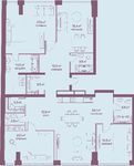Планировка 5-комнатной квартиры, 181,4 м2