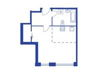 Планировка 1-комнатной квартиры, 39,39 м2