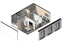 Планировка 2-комнатной квартиры, 54,61 м2