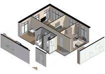 Планировка 3-комнатной квартиры, 78,38 м2