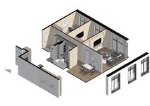 Планировка 3-комнатной квартиры, 76,13 м2