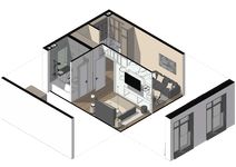 Планировка 1-комнатной квартиры, 35,67 м2