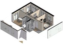 Планировка 3-комнатной квартиры, 76,06 м2
