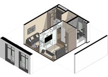 Планировка 1-комнатной квартиры, 35,3 м2