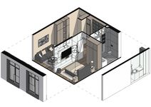 Планировка 1-комнатной квартиры, 37,77 м2