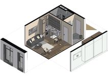 Планировка 1-комнатной квартиры, 26,7 м2
