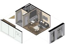 Планировка квартиры студии, 27,9 м2