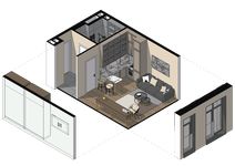 Планировка квартиры студии, 28,12 м2