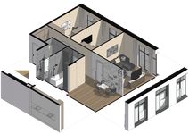 Планировка 3-комнатной квартиры, 78,66 м2