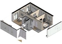Планировка 3-комнатной квартиры, 76,98 м2