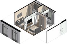 Планировка 1-комнатной квартиры, 37,38 м2