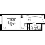 Планировка 3-комнатной квартиры, 90,2 м2