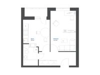 Планировка 1-комнатной квартиры, 36,11 м2