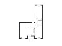 Планировка 3-комнатной квартиры, 75,73 м2