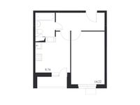 Планировка 1-комнатной квартиры, 35,88 м2