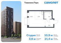 Планировка квартиры студии, 21,4 м2