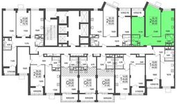 Планировка 2-комнатной квартиры, 65,18 м2