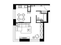 Планировка 1-комнатной квартиры, 42,6 м2