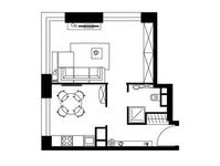 Планировка 1-комнатной квартиры, 40,6 м2