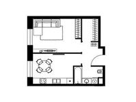Планировка 1-комнатной квартиры, 36 м2