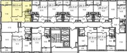 Планировка 2-комнатной квартиры, 60 м2