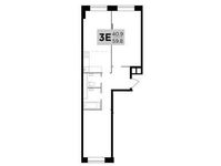 Планировка 3-комнатной квартиры, 59,8 м2