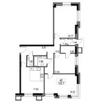 Планировка 4-комнатной квартиры, 102,5 м2