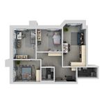 Планировка 4-комнатной квартиры, 83,4 м2