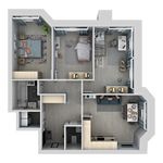 Планировка 4-комнатной квартиры, 86,4 м2