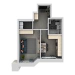 Планировка 1-комнатной квартиры, 39,4 м2