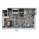 Планировка 4-комнатной квартиры, 94,2 м2