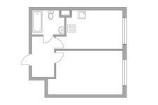 Планировка 1-комнатной квартиры, 35,1 м2