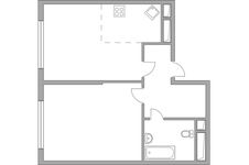 Планировка 2-комнатной квартиры, 49,2 м2