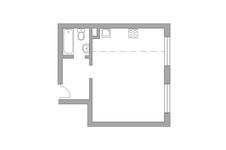 Планировка квартиры студии, 35,7 м2