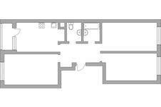 Планировка 3-комнатной квартиры, 80,2 м2