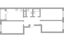 Планировка 3-комнатной квартиры, 79,3 м2