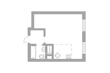 Планировка квартиры студии, 32,4 м2