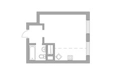 Планировка квартиры студии, 29,4 м2