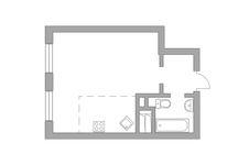 Планировка квартиры студии, 30,4 м2