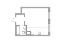 Планировка квартиры студии, 30,4 м2