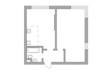 Планировка 2-комнатной квартиры, 49,1 м2