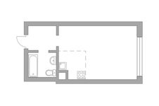 Планировка квартиры студии, 30,2 м2