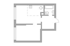 Планировка 2-комнатной квартиры, 41,4 м2
