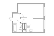 Планировка 1-комнатной квартиры, 32,2 м2