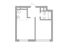 Планировка 2-комнатной квартиры, 40,2 м2